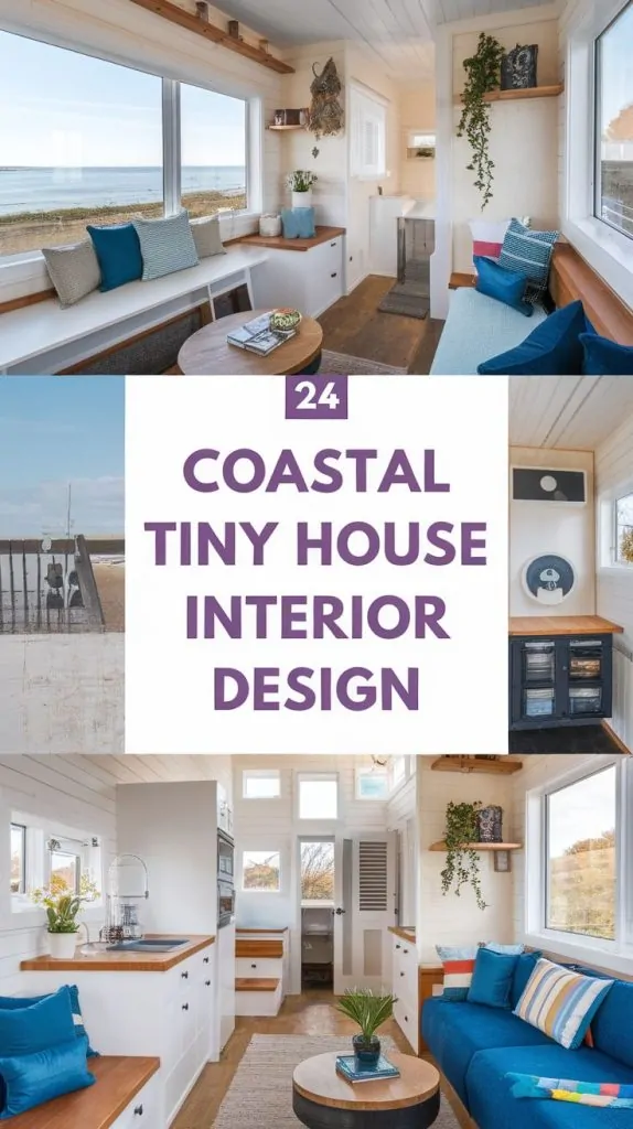 24' Modern Coastal Tiny House Interior Design Ideas: Embracing Minimalism by the Sea