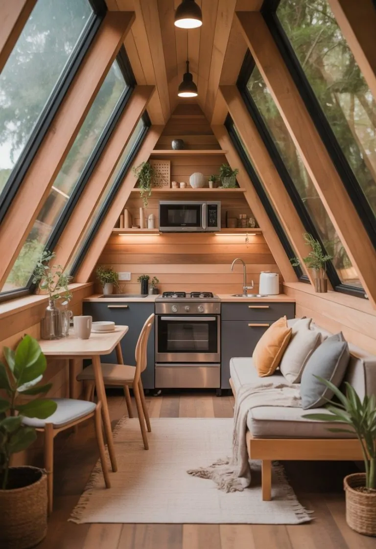 7 A Frame Tiny House Interior Design Ideas