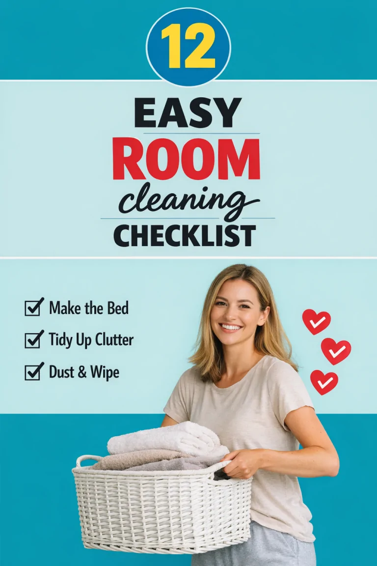 Easy Room Cleaning Checklist | Simple Room Reset Routine